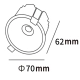 Oczko podtynkowe Zyra białe LED CCT LP-1606/1RS WH LIGHT PRESTIGE
