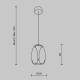 Lampa wisząca Splash MOD282PL-L8G3K Maytoni