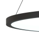 Lampa Wisząca Ringa LED czarna PL0150-BK yaskr