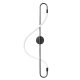 Lampa ścienna ESSA czarna 90 cm ST-B3554 black Step into Design