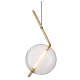 Lampa wisząca AMORE - 1 LED złota 24 cm ST-8869P-1 Step into design