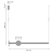 Lampa wisząca O-LINE LED 63 cm czarna ST-1688S-BK Step into design