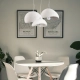 Lampa wisząca STONE biała 40 cm DN426-400 Step into design