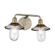 lafabryka.pl Kinkiet Rigby – 2 źródła światła – Antyczny nikiel/ Stary mosiądz QN-RIGBY2-BATH-AN Elstead Lighting