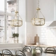 Lampa wisząca/ Półplafon Roux – 3 źródła światła – Naturalny mosiądz QN-ROUX3-NBR Elstead Lighting