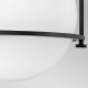 Plafon Somerset – 1 źródło światła – Opalowe szkło – Czarny QN-SOMERSET-F-O-BK Elstead Lighting