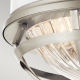 Plafon Tollis – 2 źródła światła – Białe/ Szczotkowany nikiel QN-TOLLIS-F-BN Elstead Lighting