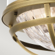 Plafon Tollis – 2 źródła światła – Białe/ Naturalny mosiądz QN-TOLLIS-F-NBR Elstead Lighting