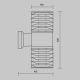 Kinkiet Wall Lamp Bronx O576WL-02B Maytoni
