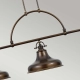 Podłużna lampa wisząca Emery – 3 źródła światła – Brąz palladiański QZ-EMERY3P-PN Elstead Lighting