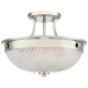 Półplafon Mantle – 2 źródła światła – Polerowany nikiel QZ-MANTLE-SF-IS Elstead Lighting