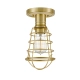 Półplafon Mixon – 1 źródło światła – Szczotkowany mosiądz QZ-MIXON-SF-BB Elstead Lighting