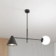 Żyrandol HERMES 2 BLACK 1347/2 EMIBIG Lighting
