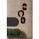 lafabryka.pl Lampa wisząca HAPPY 3 CZARNY ZŁOTY 32285 SIGMA