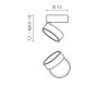 lafabryka.pl Plafon Mona 18W 3000K (white) AZ4546 AZZARDO