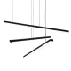 Trio P0311D lampa wisząca ściemnialna czarna MAXLIGHT