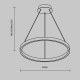 Lampa wisząca Rim MOD058PL-L32BK Maytoni