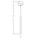 Lampa wisząca VERNO 1 55 AZ6264 8W/3000K AZZARDO