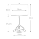 Lampa stołowa Vicenza – 1 źródło światła – Biała/ Polerowany nikiel VICENZA-TL-GPN Elstead Lighting