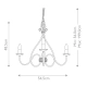 Żyrandol Windermere – 3 źródła światła WM3 Elstead Lighting