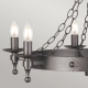 Żyrandol Warwick – 6 źródeł światła WR6-GRAPHITE Elstead Lighting