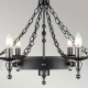 Żyrandol Warwick – 8 źródeł światła WR8-GRAPHITE Elstead Lighting