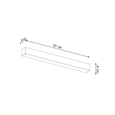Plafon PINNE 67 biały 4000K TH.044 Thoro