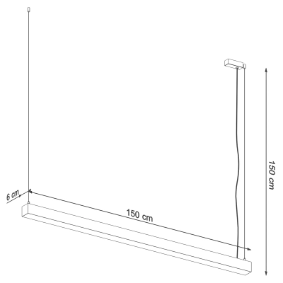 Lampa wisząca PINNE 150 biała 4000K TH.086 Thoro