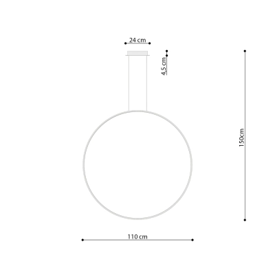 Lampa wisząca RIO 110 biały LED 3000K TH.121 Thoro