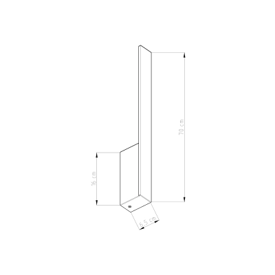 Kinkiet LAHTI biały TH.188 M-70cm 3000K THORO