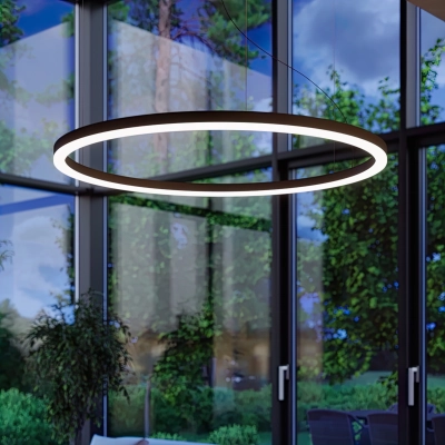 Żyrandol ODA 80 czarny LED 4000K TH.282 Thoro