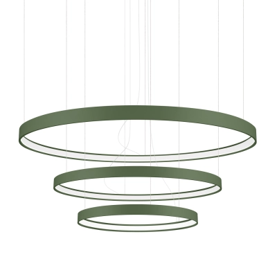 Żyrandol RIO 3 55/78/110 zielona oliwka LED 4000K TH.382 Thoro