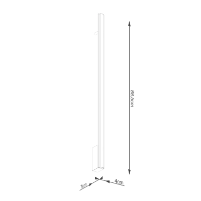 Kinkiet LAGOM 90 złoty LED 3000K TH.455 Thoro