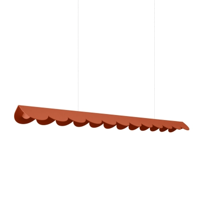 Lampa wisząca BISCUIT ochra czerwona LED 3000K TH.558 Thoro