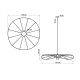 Lampa wisząca ESKOLA 110 czarna TH.011CZ Thoro
