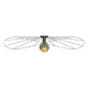 Kinkiet / Plafon ESKOLA 110 czarny TH.014CZ Thoro