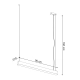 Lampa wisząca PINNE 90 biała 4000K TH.050 Thoro