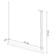 Lampa wisząca PINNE 117 biała 3000K TH.065 Thoro