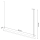 Lampa wisząca PINNE 150 biała 4000K TH.086 Thoro