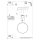 Lampa wisząca RIO 55 biały LED 3000K TH.113 Thoro