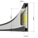 Plafon RIO 110 czarny LED 4000K TH.136 Thoro