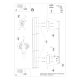 Kinkiet SAPPO TH.201 czarny 3000K M-120cm THORO