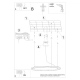 Żyrandol ODA 80 czarny LED 4000K TH.282 Thoro