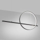 Lampa wisząca GLAD czarna LED 4000K TH.495 Thoro