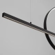 Lampa wisząca GLAD czarna LED 4000K TH.495 Thoro