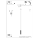 Lampa wisząca IVAR 1 czarna LED 3000K TH.580 Thoro