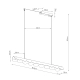 Lampa wisząca BISCUIT 100 mocca LED 4000K TH.679 Thoro