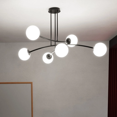 Lampa sufitowa  HALLDOR 6 BLACK 1024/6 EMIBIG