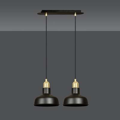 Lampa wisząca  IBOR 2 BLACK 1042/2 EMIBIG
