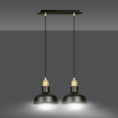 Lampa wisząca  IBOR 2 BLACK 1042/2 EMIBIG